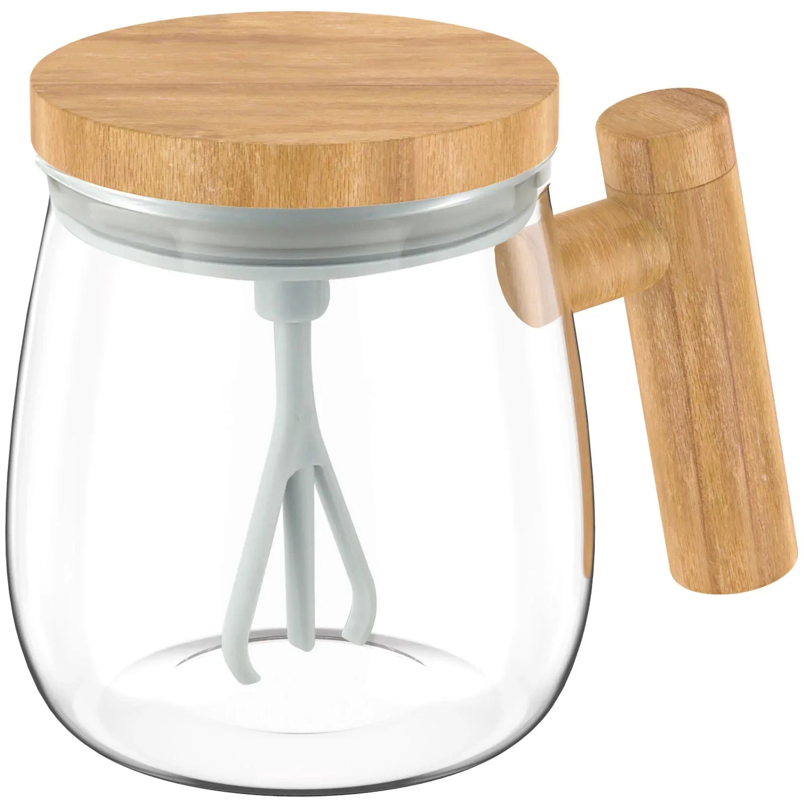 Glass Self-Stirring Mug – 7000RPM Electric Mixing Cup