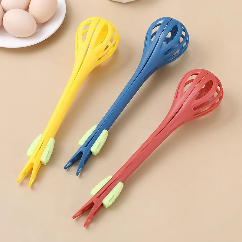 Multifunctional Egg Beater & Food Clip Whisk
