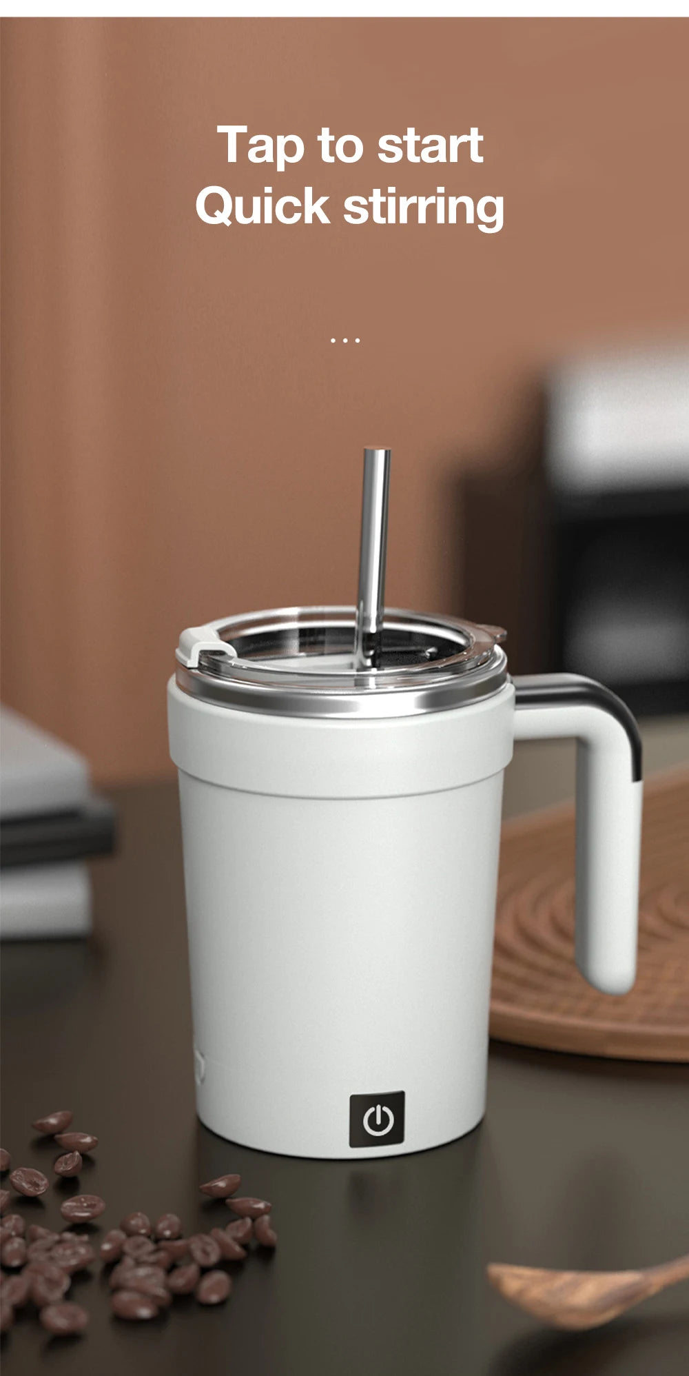 Automatic Self-Stirring Rechargeable Mug