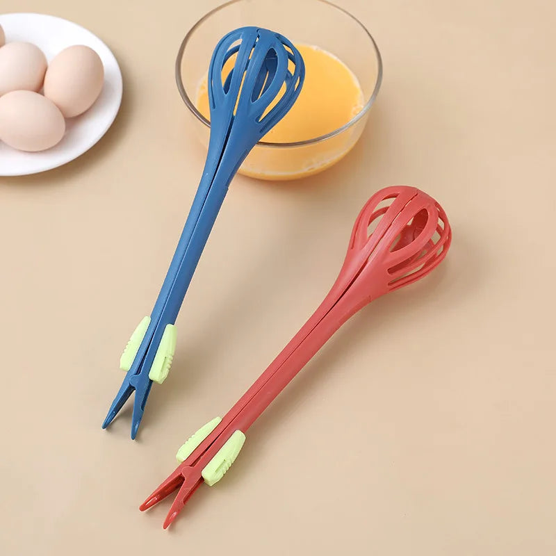 Multifunctional Egg Beater & Food Clip Whisk