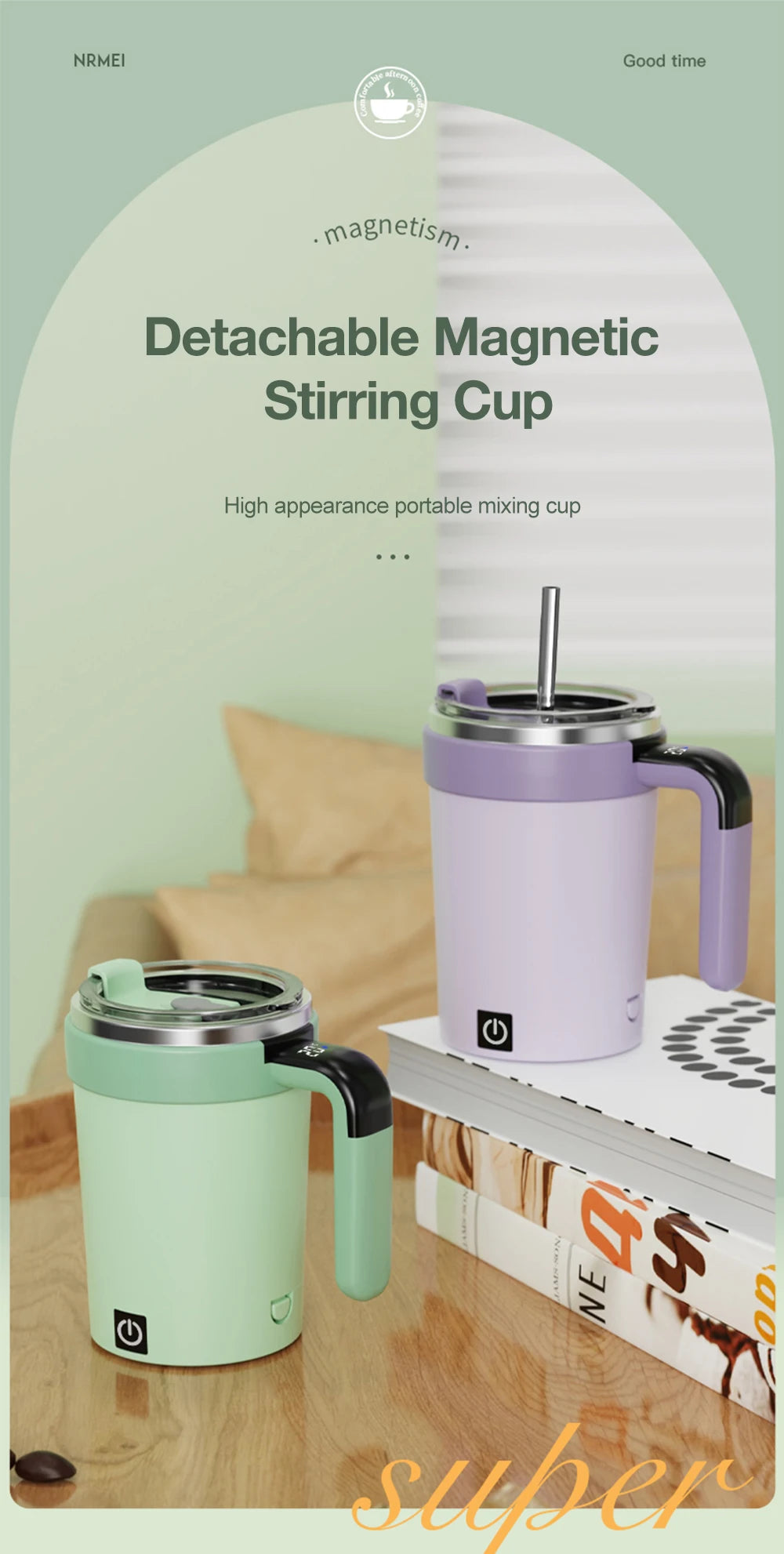 Automatic Self-Stirring Rechargeable Mug