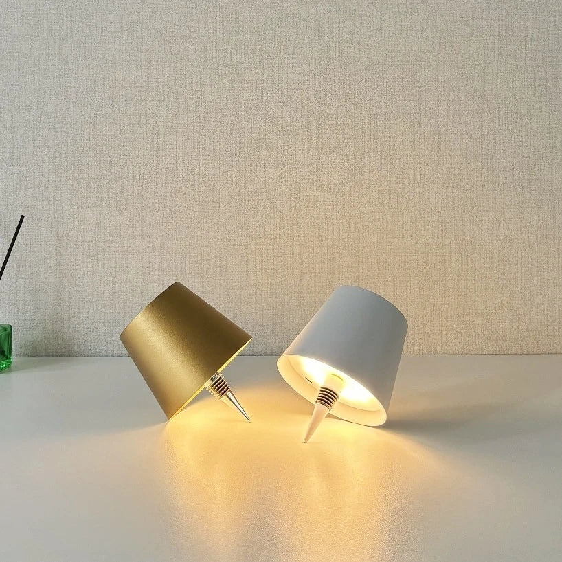 Touch-Control LED Ambient Bottle Lamp – Rechargeable Mood Light