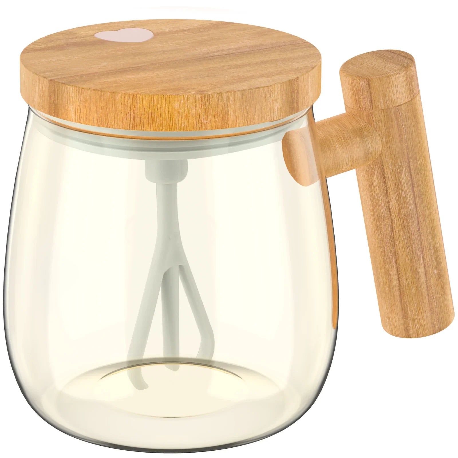 Glass Self-Stirring Mug – 7000RPM Electric Mixing Cup