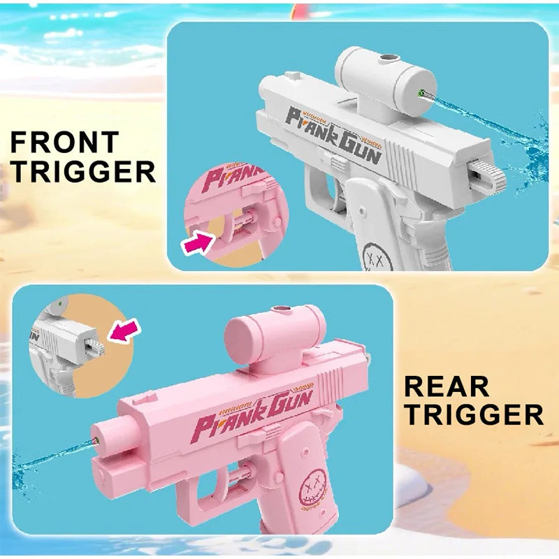 Double-Sided Prank Water Gun – Reverse Spray Trick Blaster