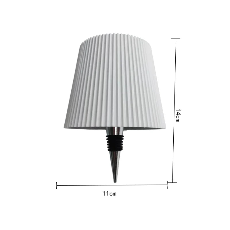 Touch-Control LED Ambient Bottle Lamp – Rechargeable Mood Light