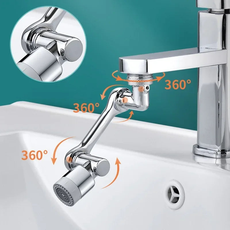 1080° Rotating Faucet Extender – Universal Splash-Free Aerator