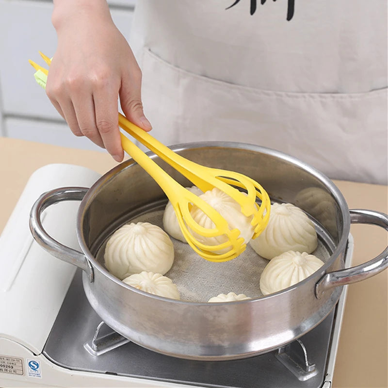 Multifunctional Egg Beater & Food Clip Whisk